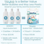 TruKid Bubble Podz Bubble Bath for Kids, & Babies, Tear Free Gentle & - Image 3