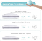 Meoflaw Cooling Pillows King Size Set of 2, Shredded Memory Foam Bed Pillows - Image 4