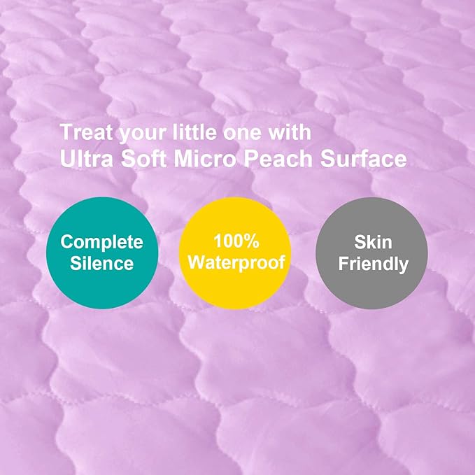 Biloban Waterproof Sheet for Pack n Play Quilted, Playard Sheet Protector - Image 3