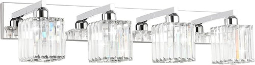 Aipsun Bathroom Light Fixtures Crystal Modern Vanity Lighting Fixtures 4 Light by Aipsun