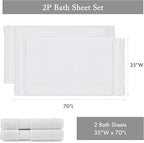 Madison Park Turkish Bath Towel Set 100% Cotton Bath Towel 600GSM Oversized - Image 7