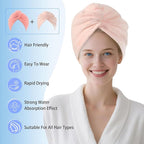 Microfiber Hair Drying Towel Wrap - Image 2