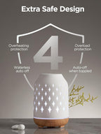 InnoGear Aromatherapy Diffuser, 150ml Ceramic Diffuser Mother's Gift Ultrasonic - Image 5