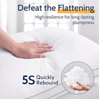 ROUMEA Pillows Queen Size Set of 4, Gusseted Bed Pillows - Image 5
