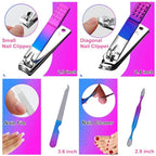 QURIPE 7pcs Manicure Set, Nail Clippers Kit, Stainless Steel Manicure Kit - Image 4