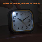 Tinload 4.3" Vintage Retro Analog Alarm Clock, Super Silent Non Ticking Clock - Image 5