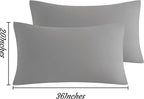 NTBAY King Pillow Cases Set of 2, 2 Pack Brushed Microfiber 20x36 Pillow Cases - Image 3
