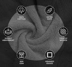 Avalon Towels Luxury 8 Piece Grey Towels Set, 2 Bath Towels, 2 Hand Towels and - Image 5
