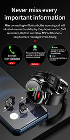 Smart Watch with Earbuds, 2 in 1 Bluetooth Smartwatch - Image 5
