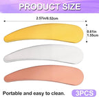 Pndeyo 3pcs Mini Metal Makeup Spatula, Reusable Cosmetic Cream Spatulas Spoon - Image 2