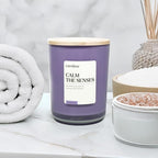 Carolina Calm The Senses Scented Candle, 16 oz Lavender & Fern Scented - Image 3