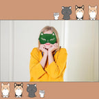 Cute Cat Sleep Mask for Kids, 2 Pack Silk Sleeping Eye Cover Adjustable Mask - Image 6