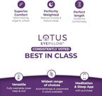 Lotus Weighted Lavender Eye Pillow – Purple Eye Mask - Image 8