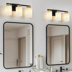 3-Light Bathroom Light Fixtures, Modern Vanity Lights, Living Room, E26 Base - Image 7