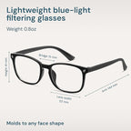 Gaoye Matte Black Blue Light Glasses - Image 4