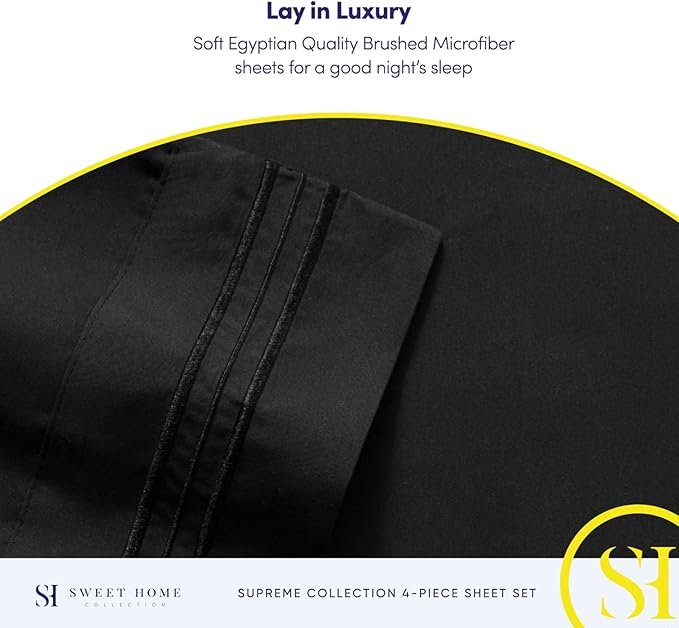 Twin XL Sheets - Breathable Luxury Sheets - 1800 Supreme Collection Extra Soft - Image 6