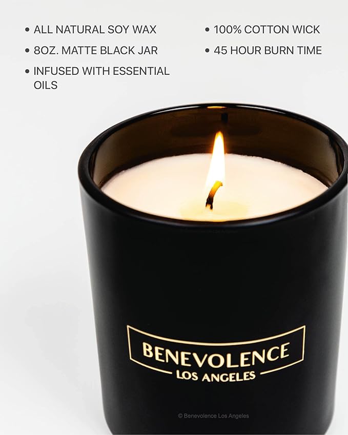 Benevolence LA Pine Scented Candle | Soy Christmas Candles, 45 Hour Burn - Image 4