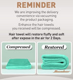 Hicober Microfiber Hair Towel, 3 Packs Hair Turbans - Image 8