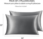 INFIIXSO Silk Pillow Cases Queen Size Set of 2-20x30Inches Silk Pillowcases - Image 6