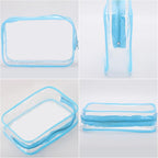 Tbestmax 10 Pcs Clear Cosmetic Bags Makeup Bags Portable Waterproof Travel - Image 4
