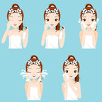 Jexine 24 Pcs Facial Spa Headband Makeup Headbands Bulk Bow Hair Head Band - Image 4