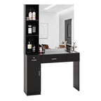 OmySalon Salon Station with Mirror, Locking Barber Station by OmySalon
