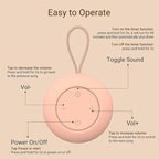 Portable Baby Sound Machine 15 Hours Battery Life, Clips on Baby Stroller.Peach - Image 6