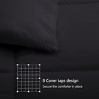 TEXARTIST Premium 2100 Series Twin Comforter All Season Breathable Black - Image 6