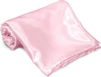 Homiest Blush Pink Satin Twin Sheet Set - Image 2