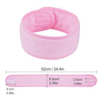 4 PCS Facial Spa Headbands， Makeup Shower Bath Wrap Sport Headband Terry Cloth - Image 2