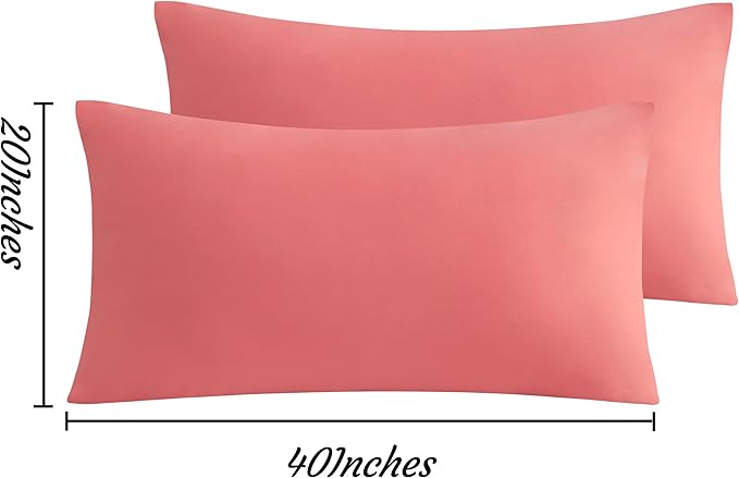 NTBAY King Pillow Cases Set of 2, 2 Pack Brushed Microfiber 20x40 Pillow Cases - Image 6