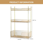 Akinbas 3 Tier Bathroom Organizer Countertop Makeup Perfume Tray Skincare - Image 3