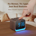 Housbay Wooden Sound Machine Alarm Clock - Image 6