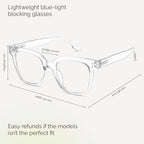 miyya Blue Light Glasses for Women & Men – Oversized UV & Blue Light Blocker - Image 2