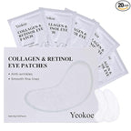 Yeokoe Under Eye Patches for Dark Circles, Puffy Eyes, 20 Pairs Face Masks by YEOKOE