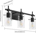 SOLFART 3 Lights Black Vanity Lights - Image 3