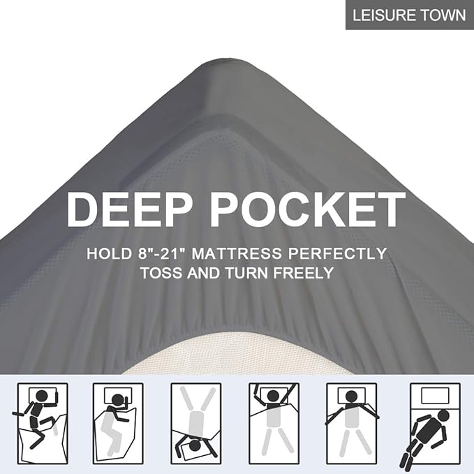 LEISURE TOWN Cotton Full Mattress Pad Fitted Quilted Mattress Cover Pillow Top - Image 4