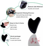 Ditind Gua Sha Facial Tools, Natural Jade Guasha Tool - Image 3