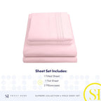1800 Thread Count Sheet Set – Soft Egyptian Quality Brushed Microfiber Sheets – - Image 4