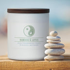 Carolina Bamboo Lotus Scented Candle, 16 oz Wellness Relaxing Aromatherapy - Image 5