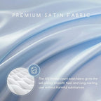 MR&HM Satin Bed Sheets, Queen Size Sheets Set - Image 2