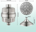 Cobbe 6-Setting High Pressure Filtered Shower Head Combo, Detachable Rain - Image 8