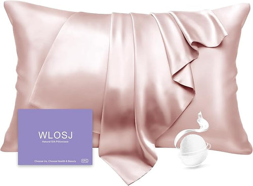 100% Silk Pillow Cases Queen Size Mulberry Silk Pillowcase by WLOSJ