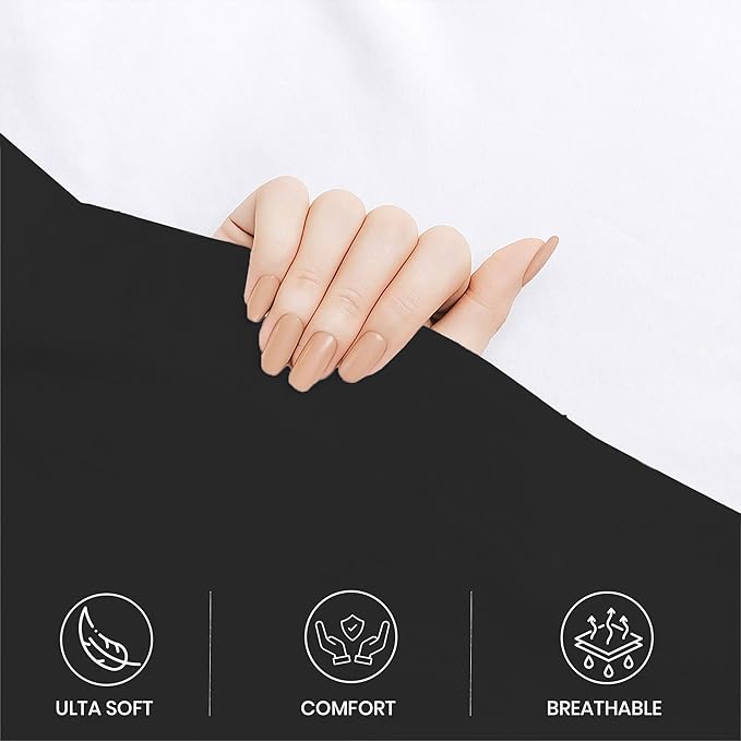 GOLD TEXTILES Full Flat Sheet 6 Pack – Brushed Microfiber Top Sheets - Image 4