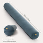 Long Round Body Pillow for Adults – Bolster Pillow for Bed, Cervical Roll Pillow - Image 2