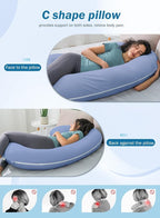 INSEN Cooling Pregnancy Pillow, Maternity Pillow - Image 6