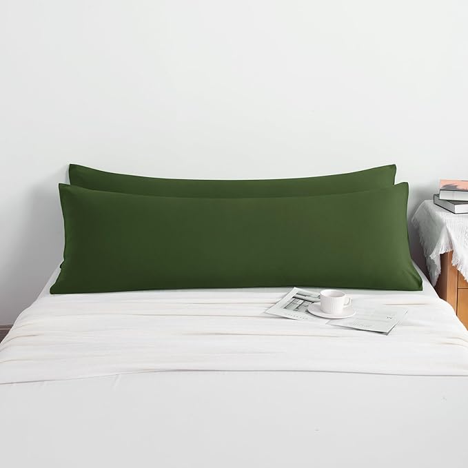 NTBAY Body Pillow Cases Set of 2, 2 Pack Brushed Microfiber 20x54 Pillow Cases - Image 3
