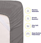 Bed Sheets Queen Size Grey - Image 3