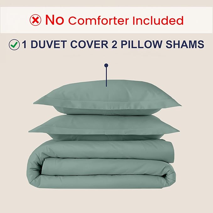 Kotton Culture 3 Pc California King Size Duvet Cover Set -100% Egyptian Cotton - Image 2
