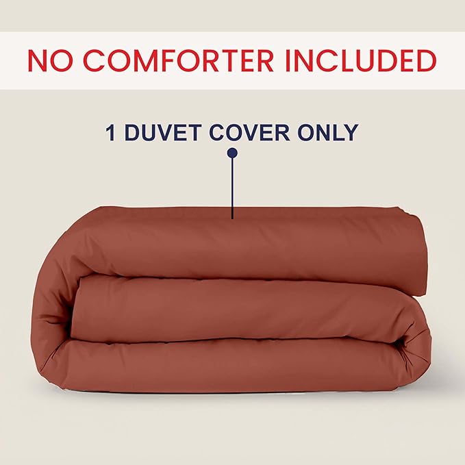 Kotton Culture 1 Pc Duvet Cover Queen Size/Full Size-100% Egyptian Cotton 600 - Image 2